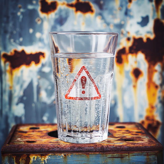 Dangerous Lead Water Glass