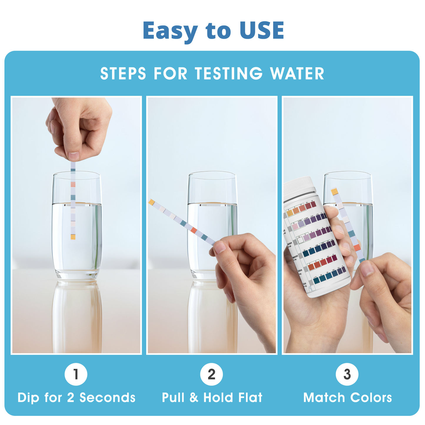 Essential Heavy Metals Water Test (6 in 1  Tests) - Lead, Mercury, Chromium, Magnesium, Cadmium, Calcium