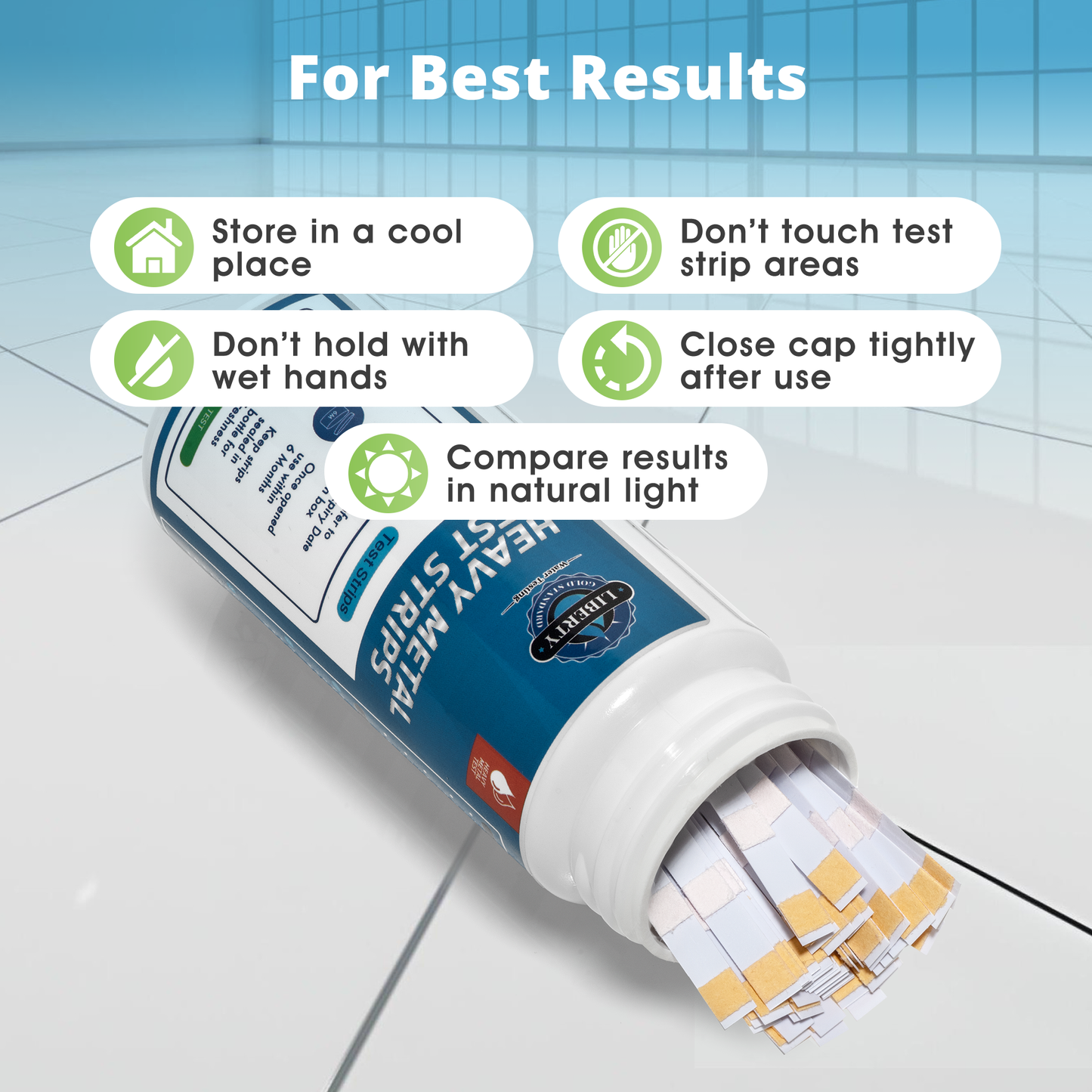 Essential Heavy Metals Water Test (6 in 1  Tests) - Lead, Mercury, Chromium, Magnesium, Cadmium, Calcium