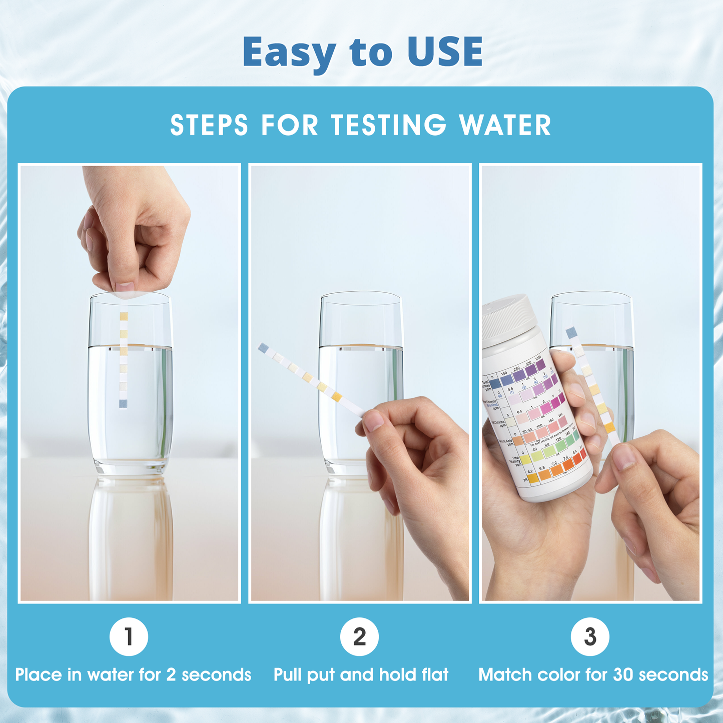 All-in-ONE (121-Piece Kit) Water Testing for Outdoor Pools & Spas Includes 7 Parameters for Testing